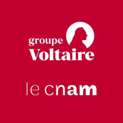 Logos Groupe Voltaire et CNAM